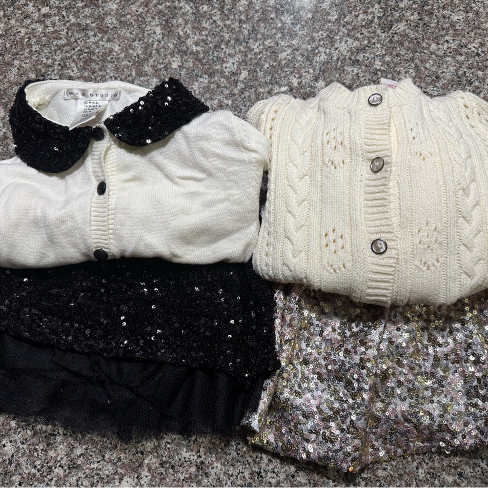 Chic Sequin and Knit Sweater Bundle